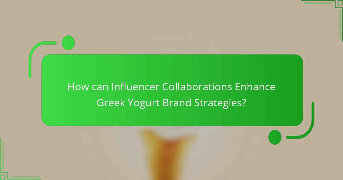 How can Influencer Collaborations Enhance Greek Yogurt Brand Strategies?
