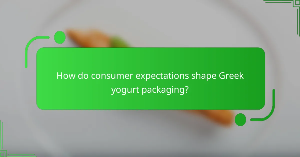 How do consumer expectations shape Greek yogurt packaging?