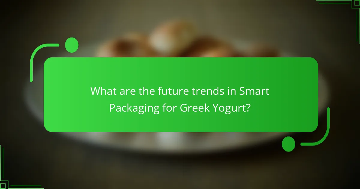 What are the future trends in Smart Packaging for Greek Yogurt?
